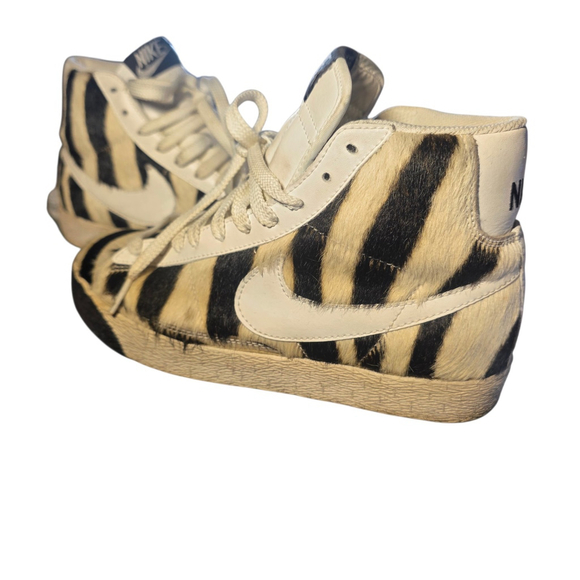 Nike Blazer Mid Zebra Pony Hair Women's 6.5 Y2K Animal Print 2007 - Picture 6 of 10